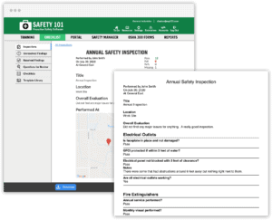 Inspection reports for when you perform a safety audit with our inspection management software
